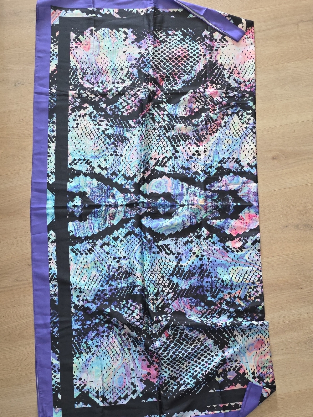 Purple Multi-Print Women's Scarf- Elegantly Patterned